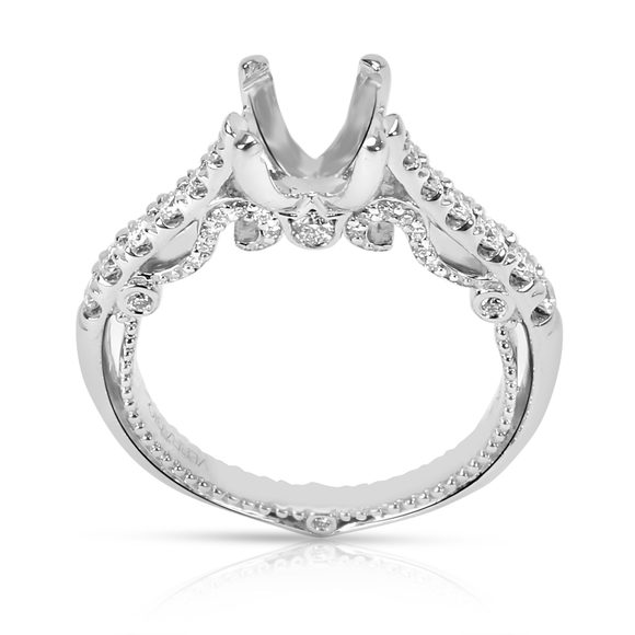 Verragio Insignia Diamond Engagement Ring Setting in 18K White Gold 0.62 CTW - Picture 3 of 4